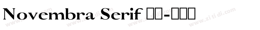 Novembra Serif 作者字体转换